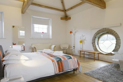 A king size bedroom at Elysium House, Yorkshire Dales