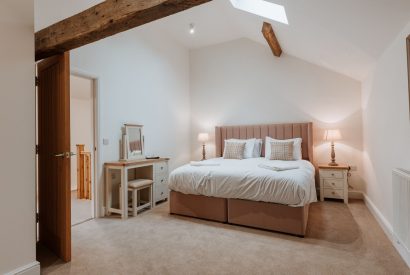 A super king size bedroom at Galileo, Shropshire