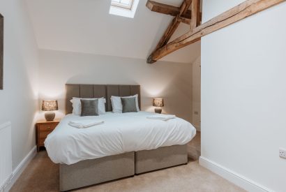 A super king size bedroom at Galileo, Shropshire