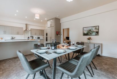 The dining area at The Equestrians, Shropshire