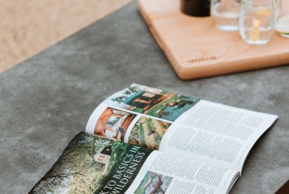 Outdoor seating at The Equestrians, Shropshire