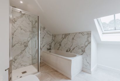 A bathroom at The Equestrians, Shropshire