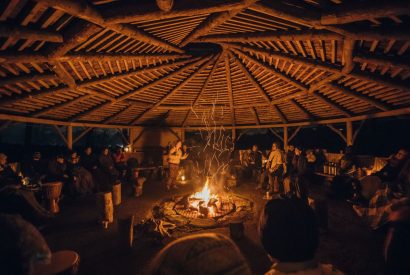 Outdoor events space at Langdon Manor, Yorkshire Dales