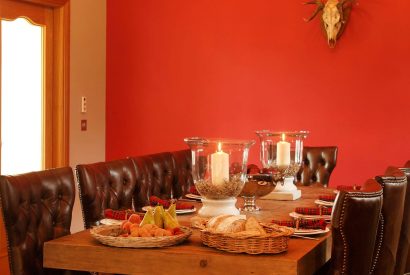 The dining room at Stuart House, St Andrews