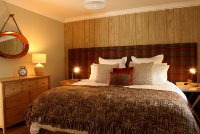 A super king size bedroom at Stuart House, St Andrews