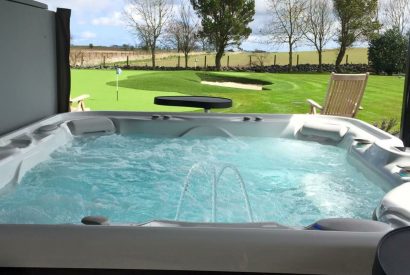 The private hot tub at Stuart House, St Andrews