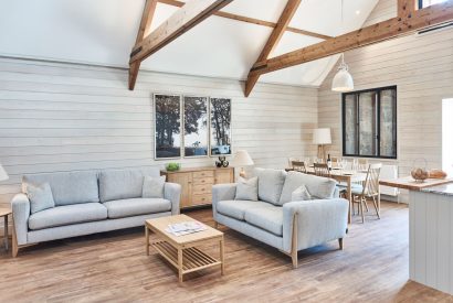 The open plan living space at The Henson, Northumberland