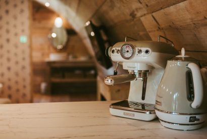 The kitchen space at Thyme Pyggy, Hampshire