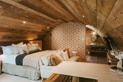 The living space at Thyme Pyggy, Hampshire