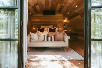 The seating area at Basil Pyggy, Hampshire