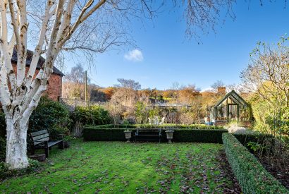 The garden at 40 Mill Street, Ludlow