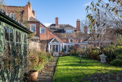 The garden at 40 Mill Street, Ludlow