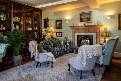 The sitting room at 40 Mill Street, Ludlow