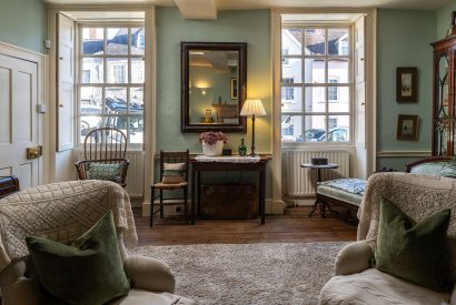 The sitting room at 40 Mill Street, Ludlow