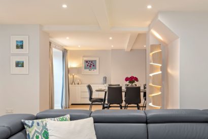 The living space at The Old School, Oxwich