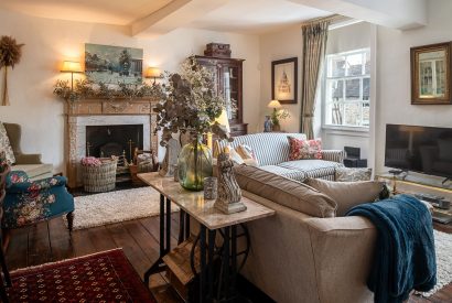 The sitting room at 40 Mill Street, Ludlow