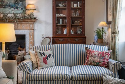 The living room at 40 Mill Street, Ludlow