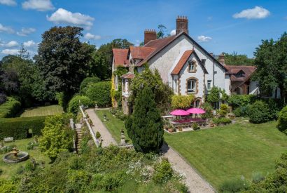 The grounds at Chulmleigh Manor, Devon