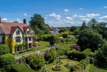 The grounds at Chulmleigh Manor, Devon