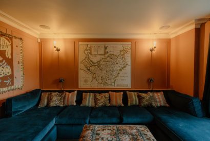 The cinema room at Cheshire Manor, Bickerton