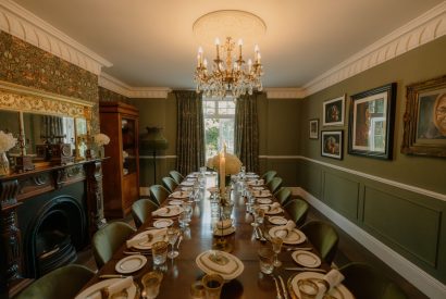 The dining room at Cheshire Manor, Bickerton
