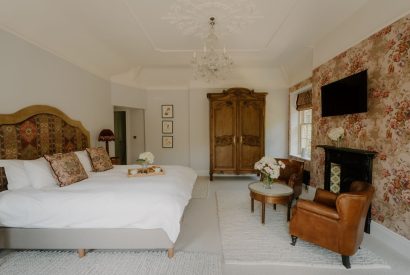 Super king sized bedroom at Cheshire Manor, Bickerton