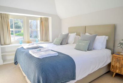 A super king sized bedroom at The Creamery, Somerset