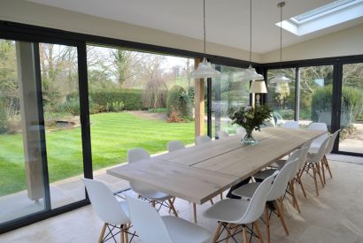 The dinng area at The Creamery, Somerset