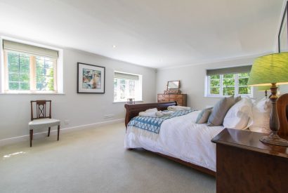A super king sized bedroom at The Creamery, Somerset