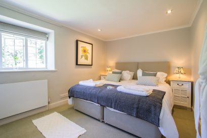A super king sized bedroom at The Creamery, Somerset
