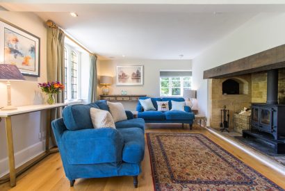 The living room at The Creamery, Somerset