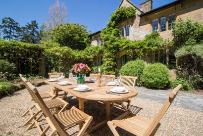 Outdoor dining at The Creamery, Somerset