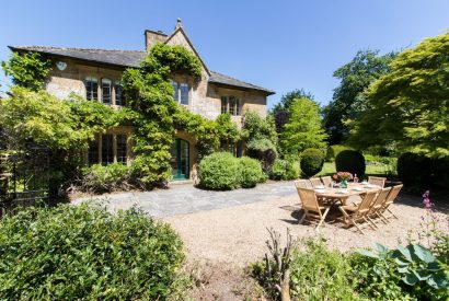 The sun terrace at The Creamery, Somerset