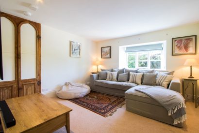 The sitting room at The Creamery, Somerset