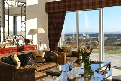 The living room at Fernbrae Farmhouse, Perthshire