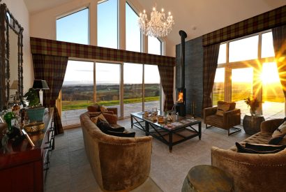 The living room at Fernbrae Farmhouse, Perthshire