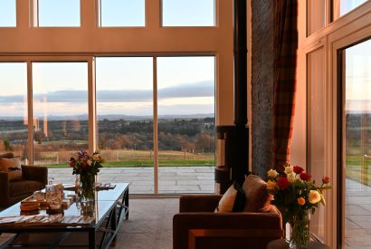 The living room at Fernbrae Farmhouse, Perthshire
