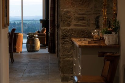 The hallway at Fernbrae Farmhouse, Perthshire