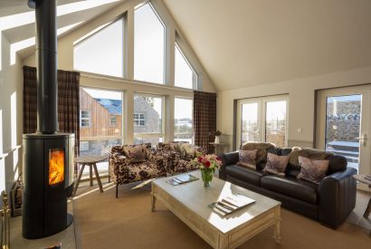 The living room at Torran Steading, Perthshire