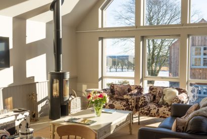 The living room at Torran Steading, Perthshire