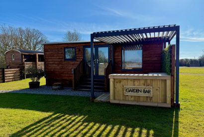 The exterior of Abberley Shepherd's Hut, Worcestershire