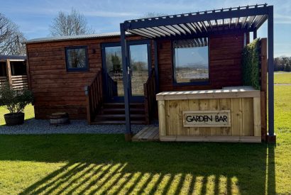The exterior of Abberley Shepherd's Hut, Worcestershire