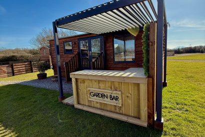 The exterior of Abberley Shepherd's Hut, Worcestershire