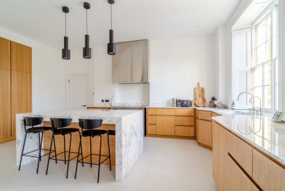 The kitchen at White Exeter House, Devon