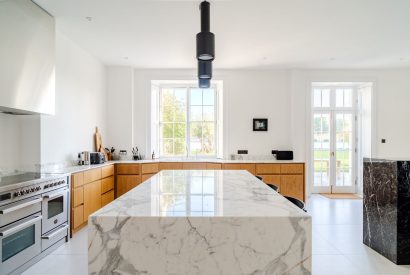 The kitchen at White Exeter House, Devon
