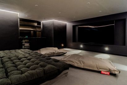 The entertainment room at White Exeter House, Devon