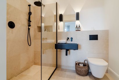 A bathroom at White Exeter House, Devon