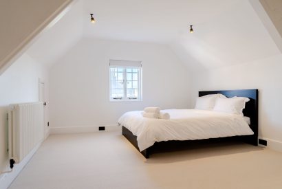 A super king size bedroom at White Exeter House, Devon