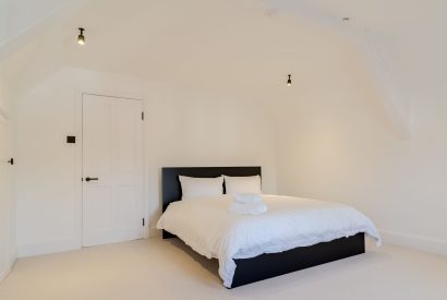 A super king size bedroom at White Exeter House, Devon