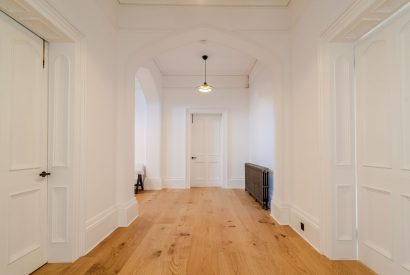 The upstairs landing at White Exeter House, Devon